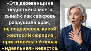 Выгнала «деревенщину», а оказалась на улице | Истории из жизни