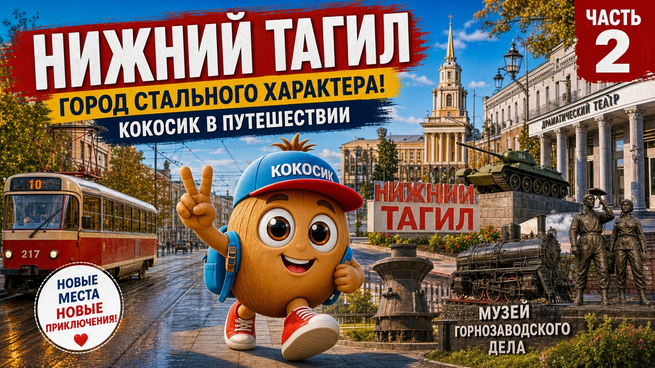 Кокосик гуляет по городу Нижний Тагил, ч.2