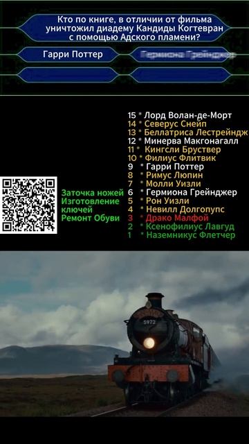 Кто ты в "Гарри Поттер и Дары Смерти"  вопрос № 3