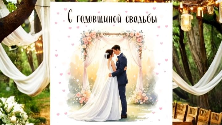 С Годовщиной Свадьбы! Красивое поздравление