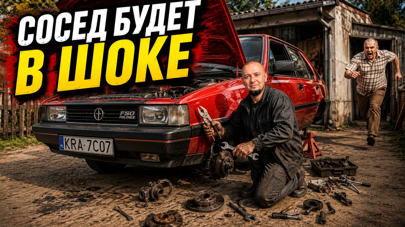 ОПЯТЬ ССОРА С СОСЕДОМ - Cheap Car Repair №6