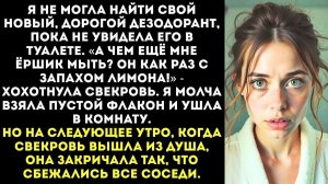 ИСТОРИИ ИЗ ЖИЗНИ|Я твоим вонючим дезодорантом туалет почистила|РЕАЛЬНЫЕ ИСТОРИИ|ЖИЗНЕННЫЕ ИСТОРИИ