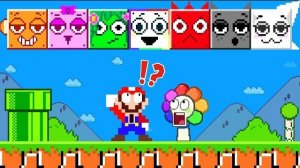 Super Mario Bros. Когда Марио сможет СОБРАТЬ всех персонажей DASH BLOCK SPRUNKI DANDY