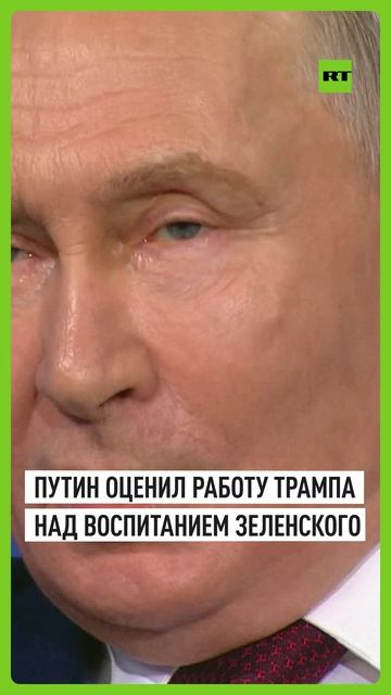 Путин назвал полезной работу Трампа по критике внешнего вида Зеленского
