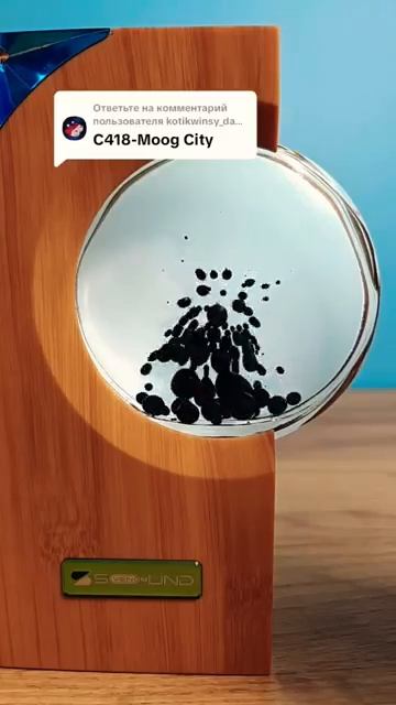 Феррофлюид танцует под C418 - Mood City ferrofluid  Alex Boyko!