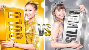 Золотая Девушка Vs Серебряная Девушка! Кто Победит в Конкурсе на Лучший Костюм#