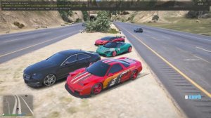 Mercedes-Benz CLS vs HONDA NSX-ACURA NSX гонка на легендарных тачках в гта 5