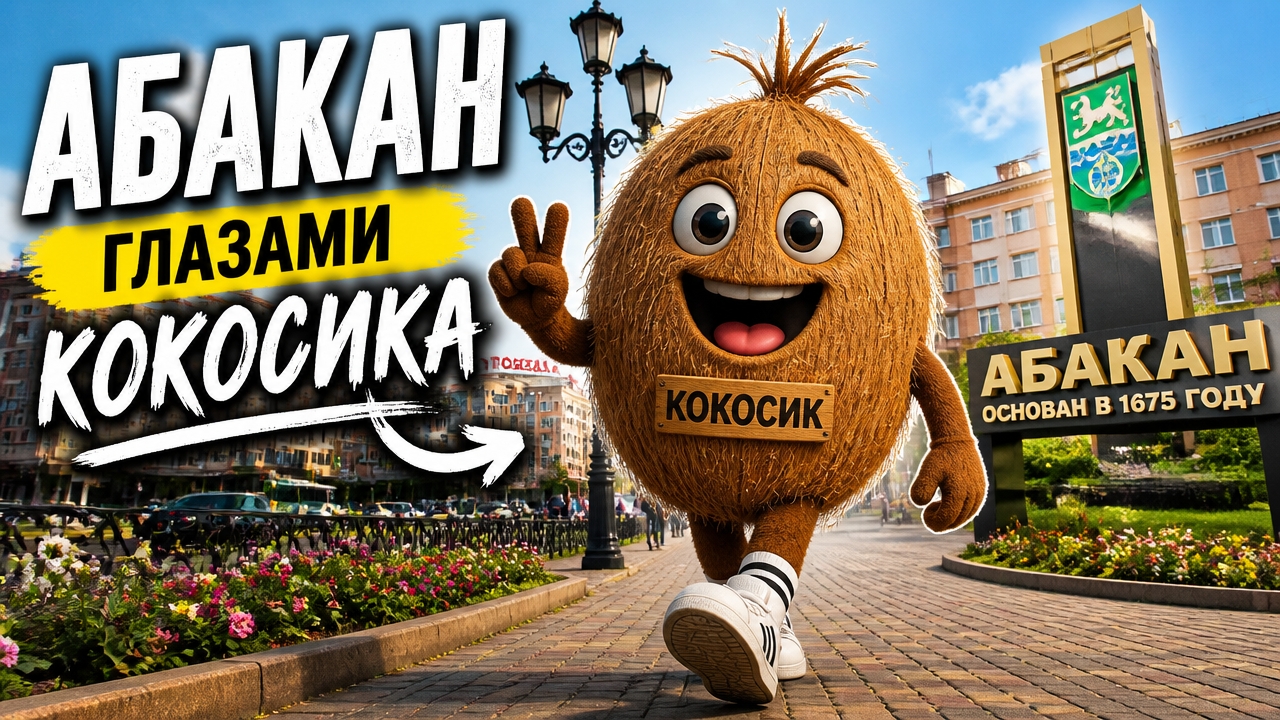 Кокосик гуляет по городу Абакан