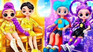 Лили Лавбрейдс и Руми в отпуске! Хантрикс в золотом и фиолетовом самолете!