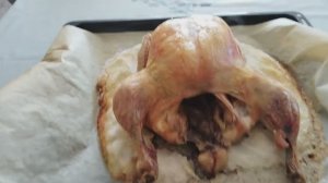 Весь день как белка в колесе. Курица на соли в духовке.