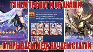 ТЯНЕМ ТЕФНУТ И UR АКАШИ/ОТКРЫВАЕМ КУЧУ МЕДА Mobile Legends: Adventure