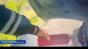 Сотрудники ДПС внезапно оказались пожарными