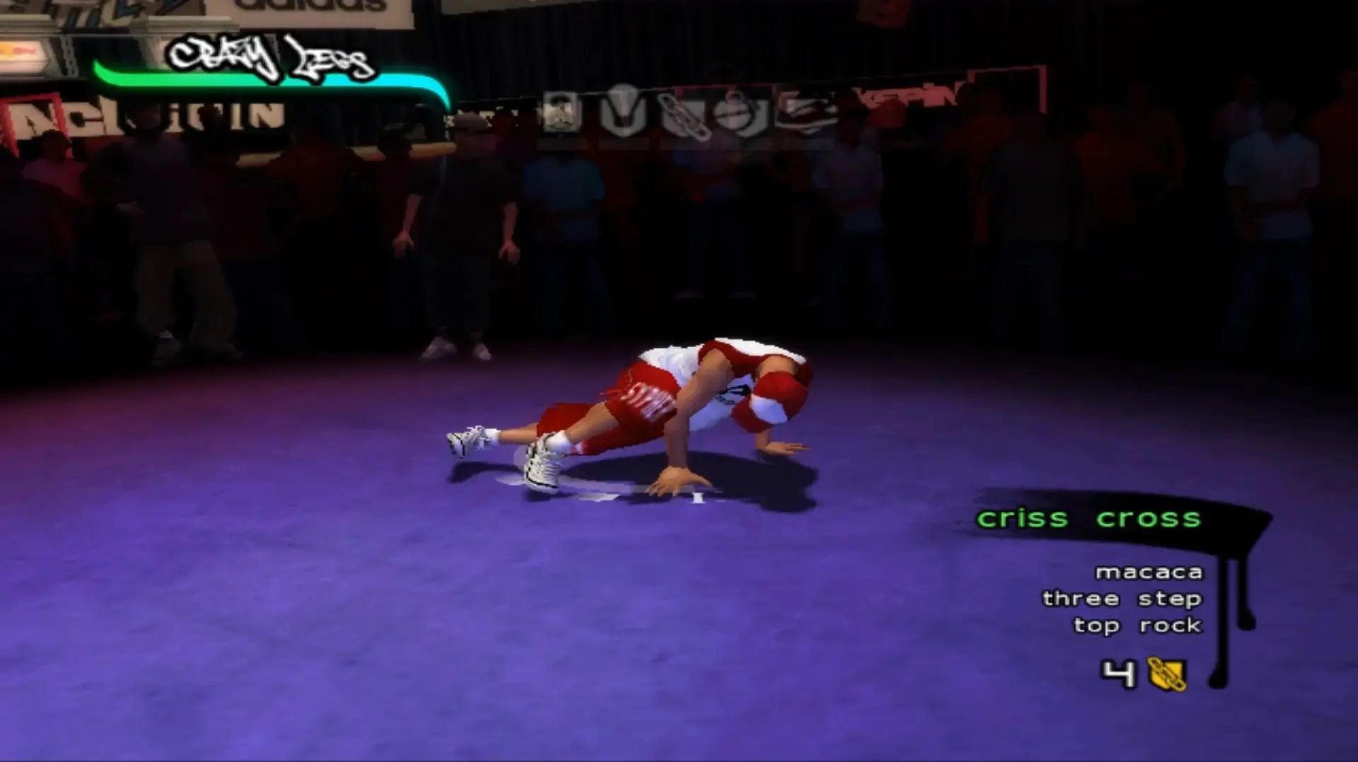 Bboy Crazy Legz Foot Work set from BBOYTHEGAME