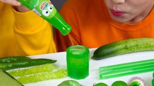 Зеленый десертный торт-желе мукбанг ДОНА DONA