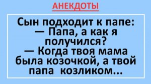 Папа, а как я получился? Когда твоя мама была козочкой, а я козликом...| Анекдоты смешные | Юмор