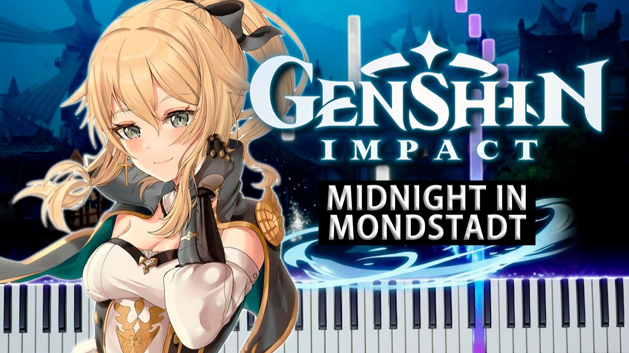 Midnight in Mondstadt (Genshin Impact) 【 КАВЕР НА ПИАНИНО 】 смотреть онлайн