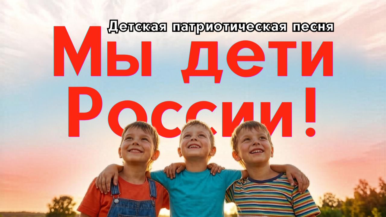 "Мы дети России"- современная патриотическая песня для школьников и детских коллективов