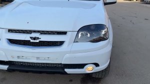 Chevrolet Niva установка светодиодных линз MTF Cyberlight 2.0 OEM