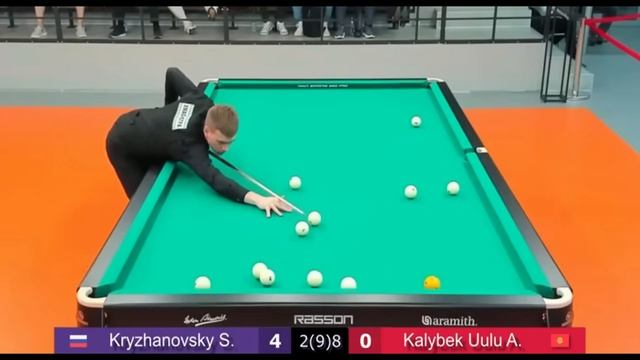 (1)Крыжановский С. - Калыбек уулу А. Бильярд.9 партия