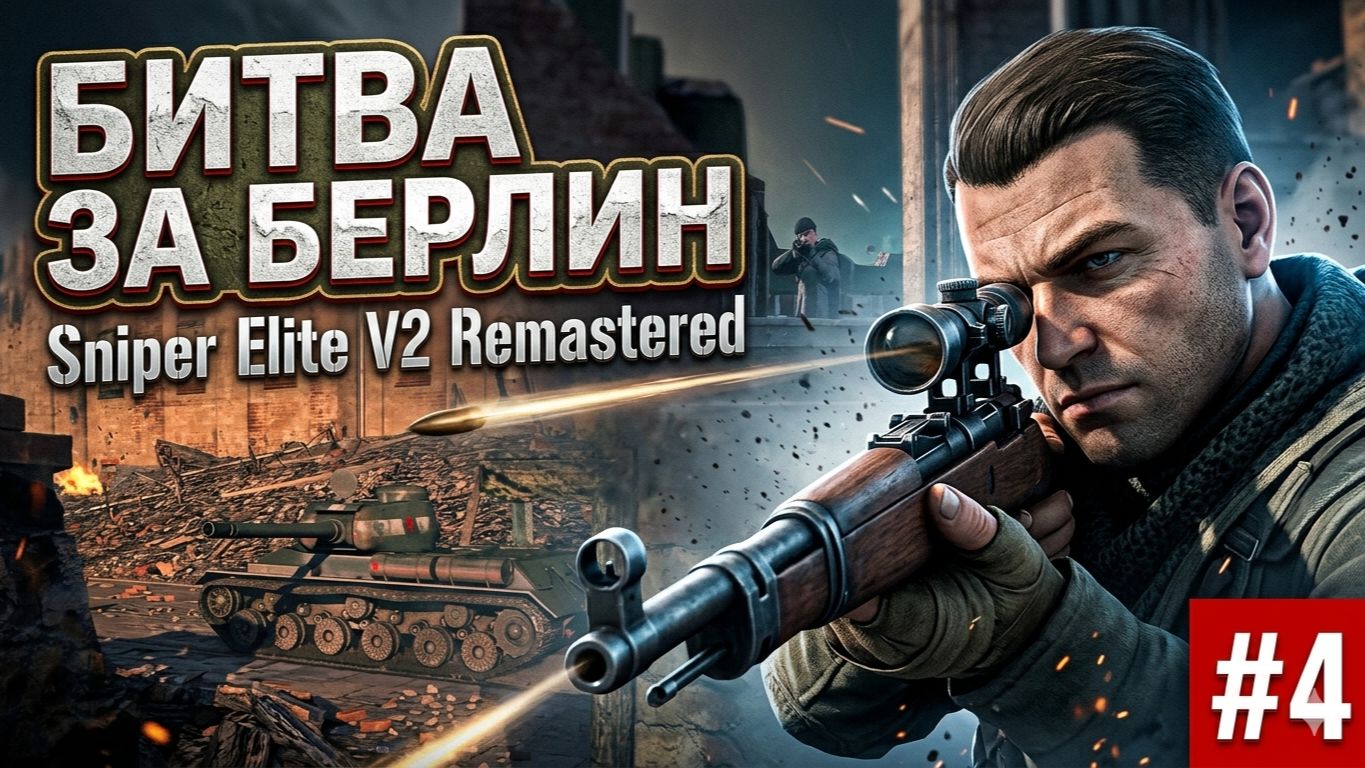 🎯 БИТВА ЗА БЕРЛИН: Штурм Кройцберга и зачистка КП в Sniper Elite V2 Remastered #4 смотреть онлайн