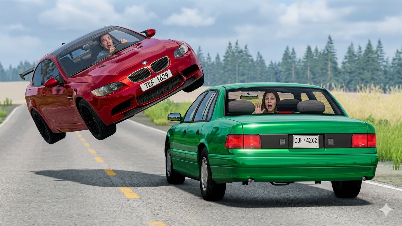 BeamNG/Drive - Аварии на высокой скорости