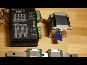 Обзор и тестирование шагового двигателя Nema 23 и драйвера DM556. Самодельный ЧПУ #1