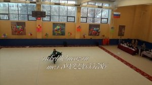 Поздравление с юбилеем тренеру от группы художественной гимнастики