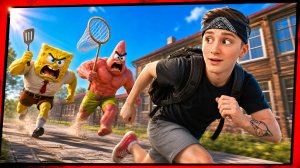 ⚡ГУБКА БОБ ЗАМЕНИЛ РОДИТЕЛЕЙ?! 😱 Мод на SpongeBob в Schoolboy Runaway