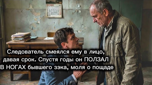 Следователь смеялся ему в лицо давая срок.Спустя годы он ПОЛЗАЛ В НОГАХ бывшего зэка моля о пощаде