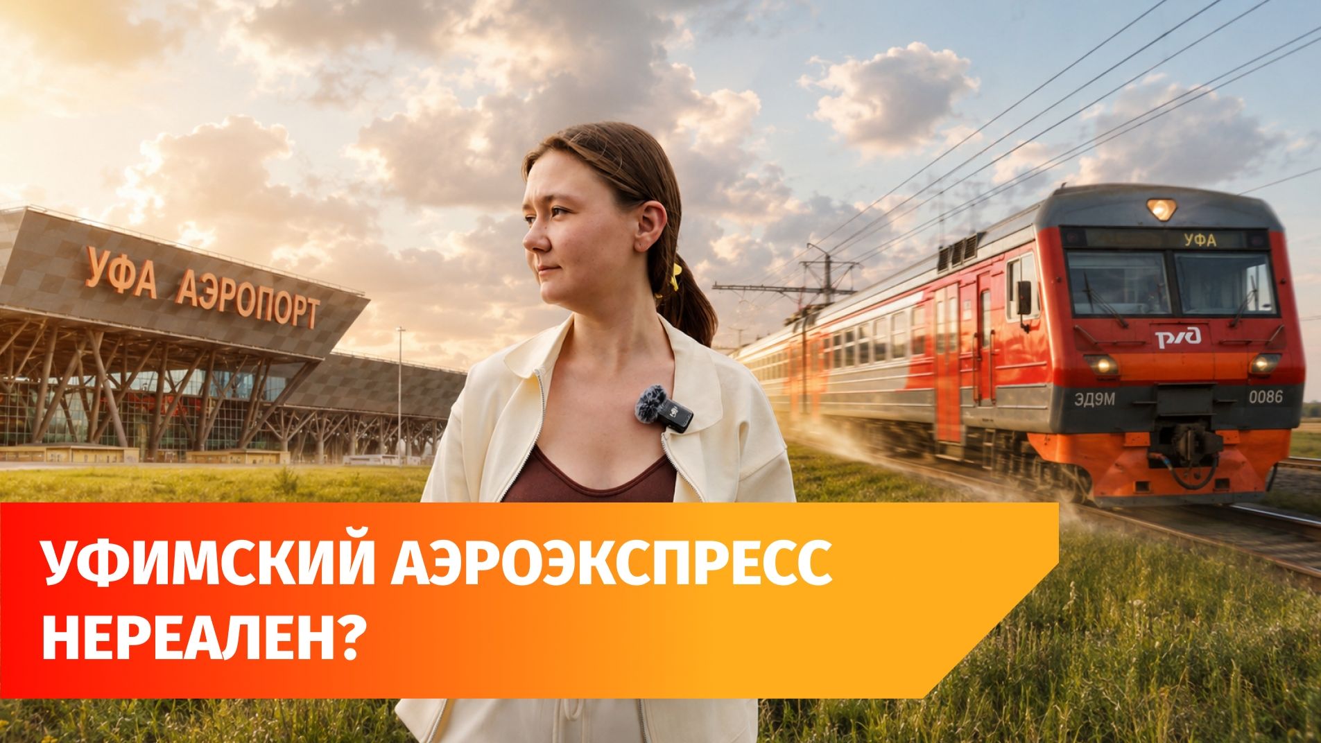 Власти хотят пустить электричку до аэропорта Уфы, но станция далеко. Как выглядит дорога от него?