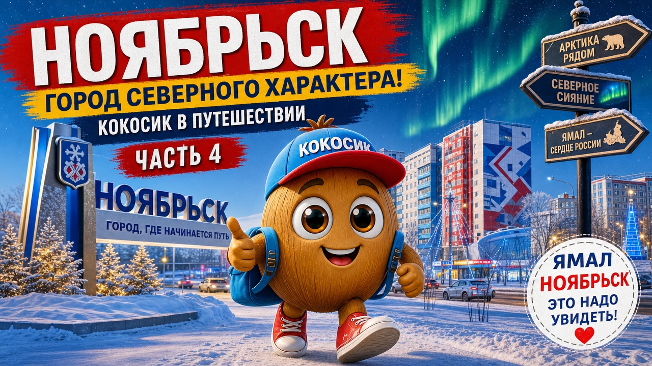 Кокосик гуляет по городу Ноябрьск, ч.4