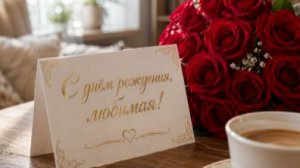 С днем рождения любимая – короткая музыкальная открытка с нежными словами