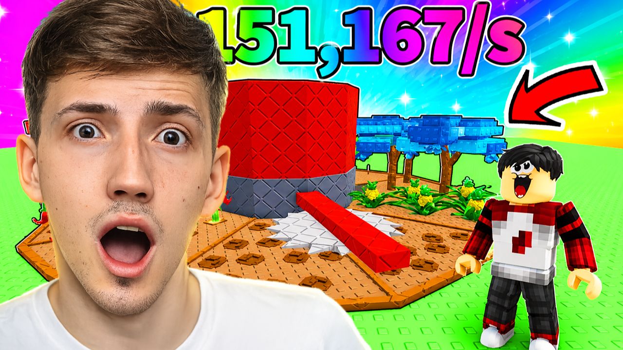 🤪 Я ВЫРАСТИЛ КРУТОЙ САД ЗА 1 СЕКУНДУ в ФЕРМЕ КОЛЕЦ Роблокс! смотреть онлайн
