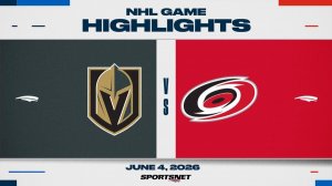 NHL Game 2 Highlights ｜ Golden Knights vs. Hurricanes - June 4, 2026
