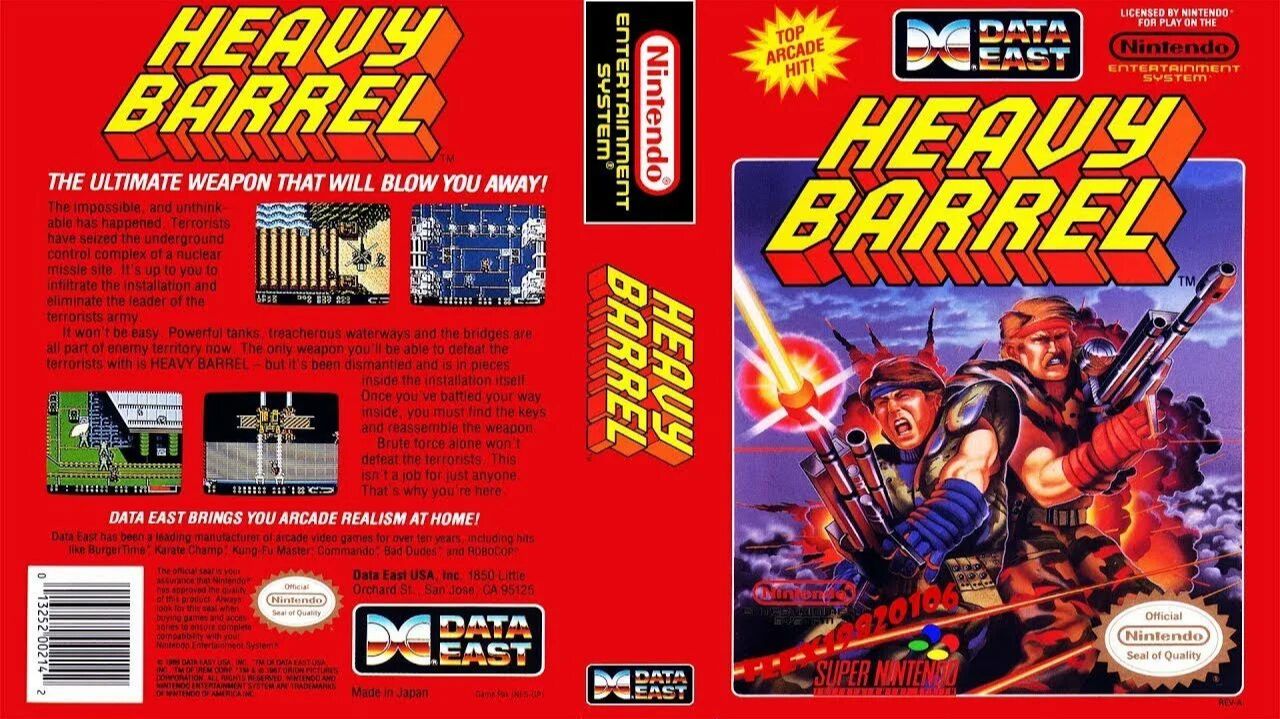 Dendy (Famicom,Nintendo,Nes) 8-bit Heavy Barrel Прохождение