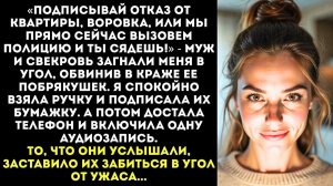 ИСТОРИИ ИЗ ЖИЗНИ|Подписывай, воровка, или сядешь|РЕАЛЬНЫЕ ИСТОРИИ|ЖИЗНЕННЫЕ ИСТОРИИ