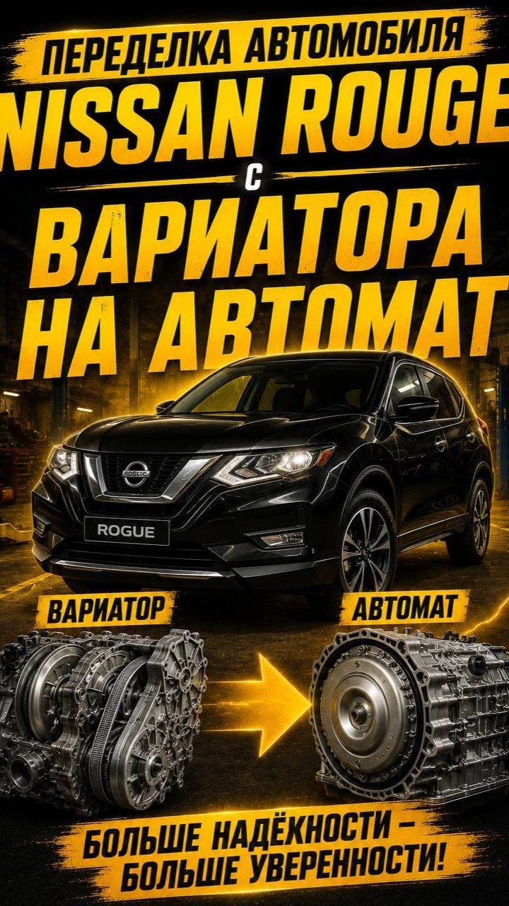 NISSAN ROUGE из вариатора на автомат