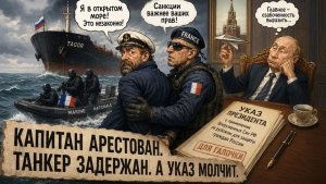 Вот это поворот! Закон подписан — капитан в тюрьме.. ВМФ рядом.  Кремле ТИШИНА.