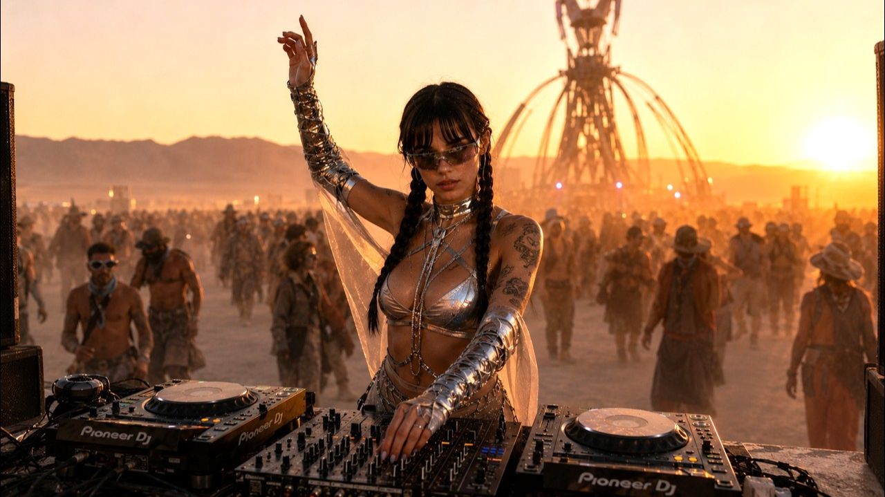 DJ-сет Burning Man в стиле гипнотического дарк-хауса | Атмосферный мелодичный техно-микс. смотреть онлайн