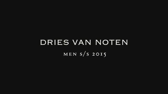 Показ мужской коллекции Dries Van Noten весна-лето 2015 (без звука)