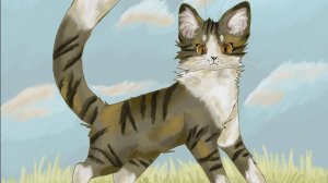 Рисую Листвичку из котов-воителей! В моей голове она выглядит так.