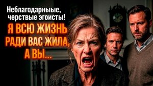 Истории из Жизни | ТРЕБУЕТ КВАРТИРУ У СЫНОВЕЙ |  Аудиокниги слушать | Жизненные Истории