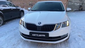 Skoda Octavia A7 FL установка светодиодных линз MTF Cyberlight 2.0 усеченные