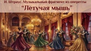 И. Штраус. Муз. фрагмент из оперетты «Летучая мышь»