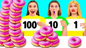 100 Слоев Еды Челлендж # Вкусные Кухонные Лайфхаки от BaRaDa Gold Challenge