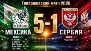 ГОЛЫ МЕКСИКА - СЕРБИЯ // ТОВАРИЩЕСКИЙ МАТЧ 2026