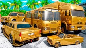 Угнал кучу золотых чит тачек у мажора в GTA 5! Битва воров в ГТА 5 Онлайн!