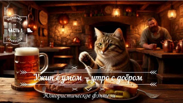 АУДИОКНИГА ПОЛНОСТЬЮ  Ужин с умом  утро с добром  Юмористическое фэнтези ЧАСТЬ 1