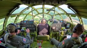B-29. Вид из кабины.
