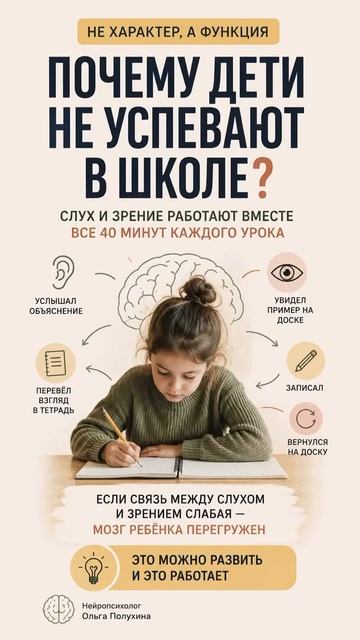 Почему дети не успевают в школе